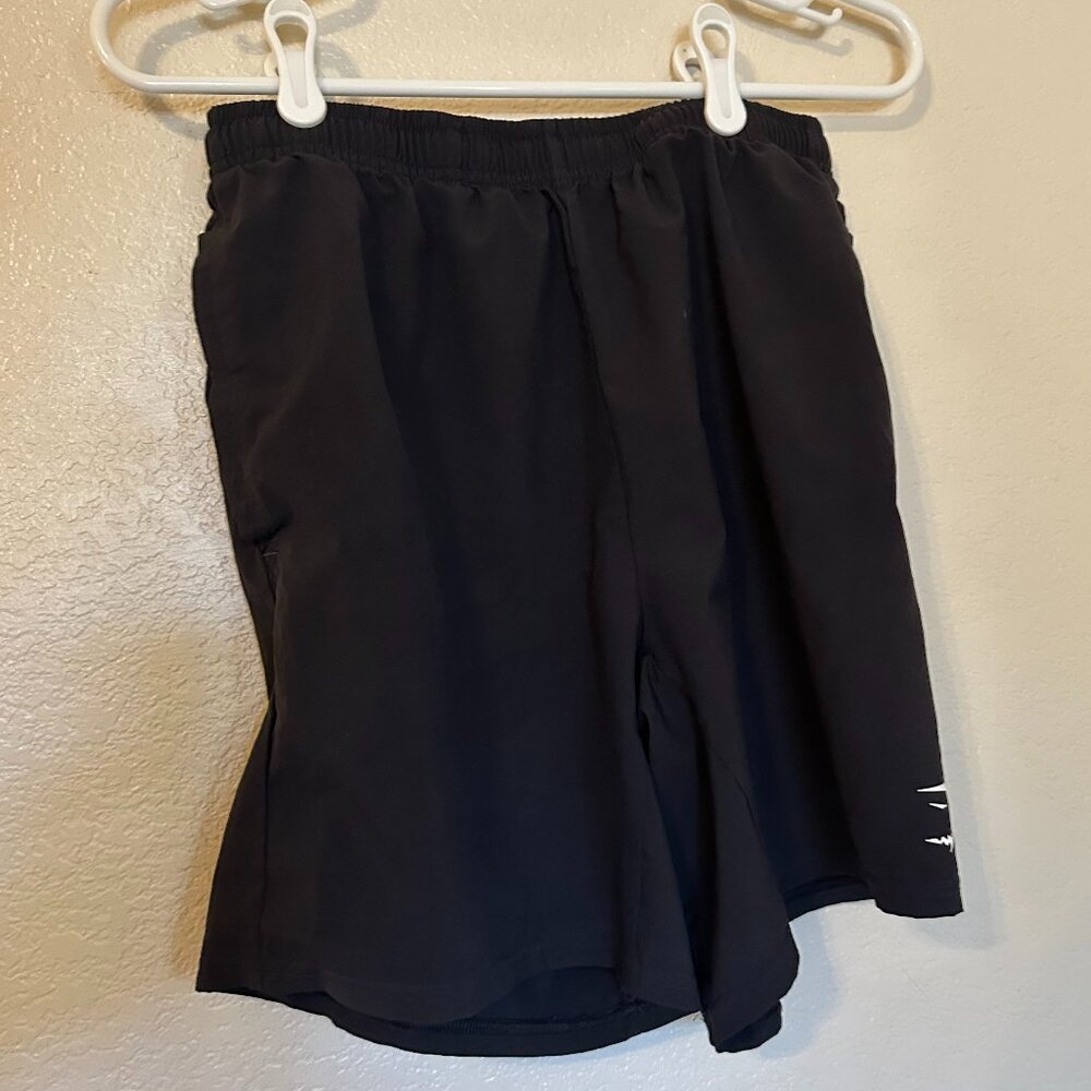 Gymshark Men's Arrival Running Gym Pocket Shorts Black Medium Size